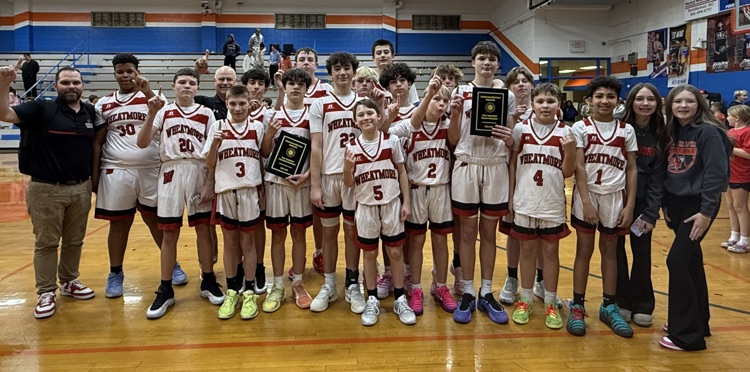 Congratulations to the Wheatmore Warriors on becoming middle school boys Conference Champs with their win tonight against SERMS! 