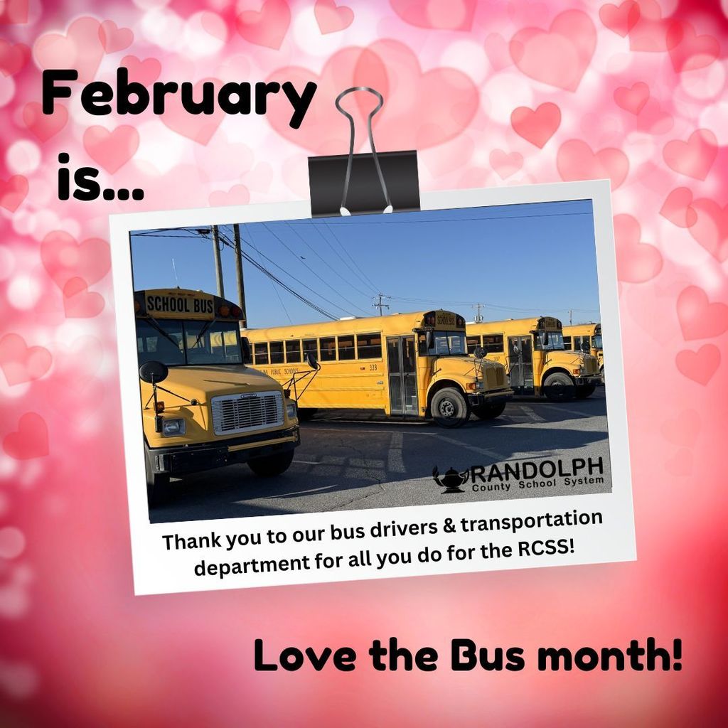 Thank you to our bus drivers & transportation department for all you do for the RCSS!