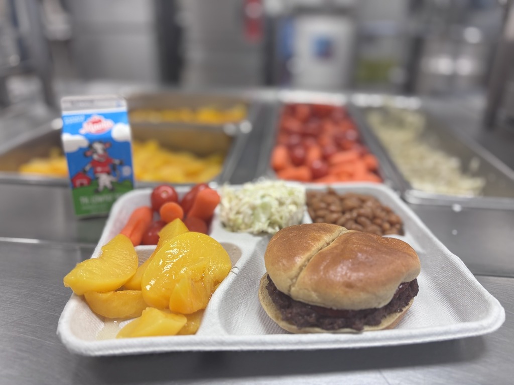 We are proud to serve-  Fresh NC kale- try it with Doritos and ranch! Fresh NC sweet potatoes Very delicious & sweet oranges  Scratch made chicken alfredo 100% all beef burgers smashed by hand Scratch made coleslaw We are still hiring! Click the link to search for open School Nutrition positions https://randolph.schoolspring.com/ #RCSScafereinvented #fillyourtray