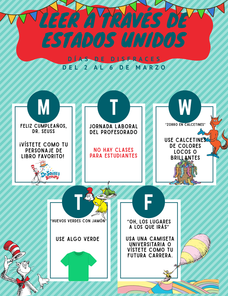 Read Across America Dress up Days (Spanish)
