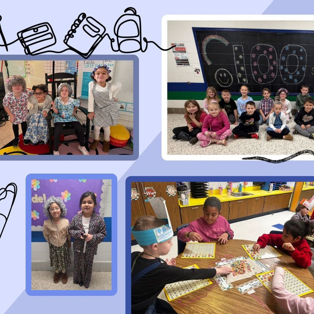 RCSS celebrated the 100th day of school on February 12.  Here's a few pictures to recap the day!