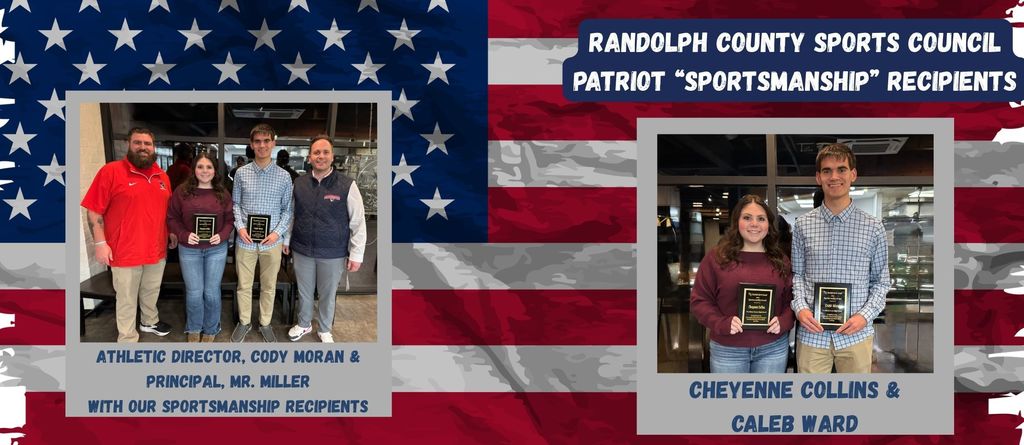 Randolph County Sports Council Patriot “Sportsmanship” Recipients