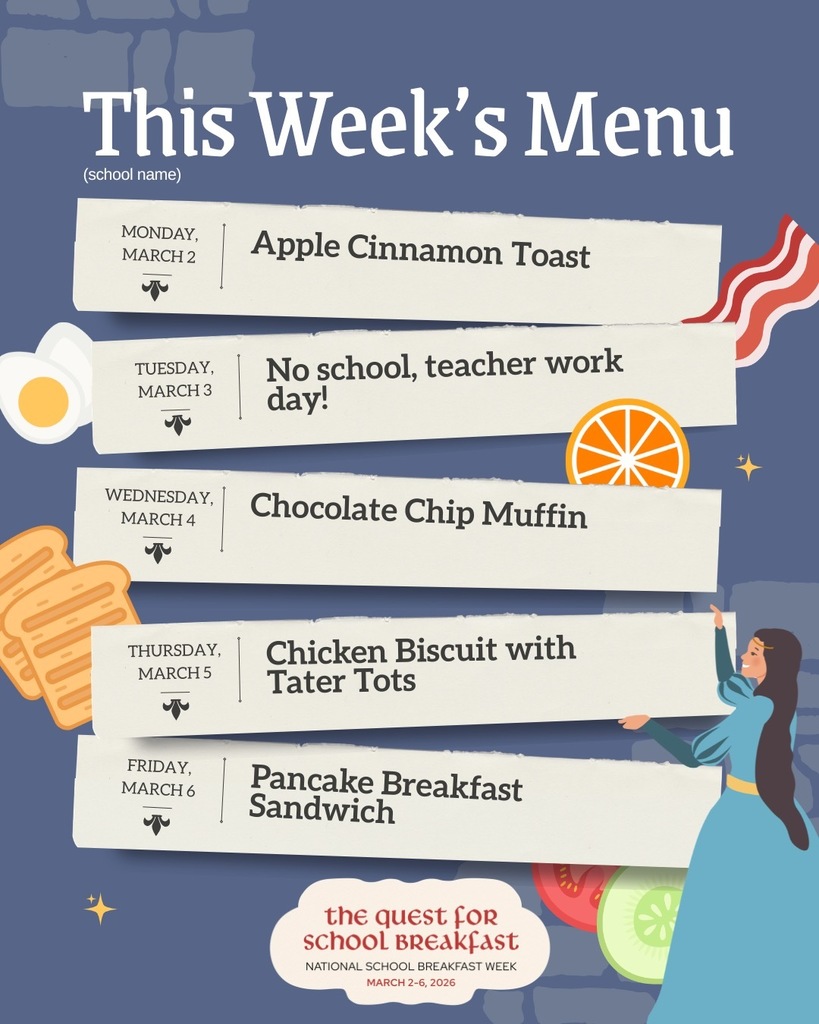 There’s nothing better than seeing our students start the day with full bellies and big smiles! 🥞🍓 The theme this year for National School Breakfast Week is The Quest for School Breakfast! At school, our kids are eating like kings and queens for breakfast! From fresh fruit to warm, hearty meals, breakfast time is fueling young minds and setting the tone for a successful day of learning. When children have access to a healthy breakfast, they’re more focused, energized, and ready to shine in the classroom. We’re proud to make mornings brighter—one delicious bite at a time! ✨ #NationalSchoolBreakfastWeek #RCSScafereinvented #fillyourtray