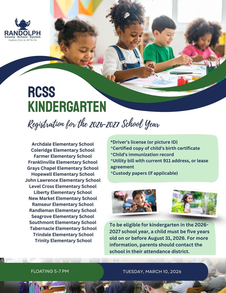 Kindergarten Registration March 10, 2026