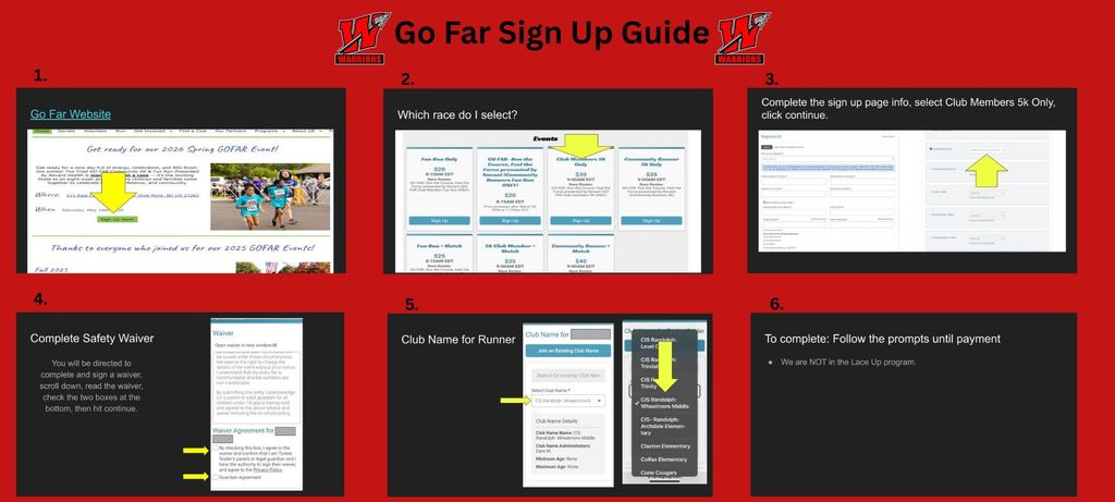 Go Far Sign up