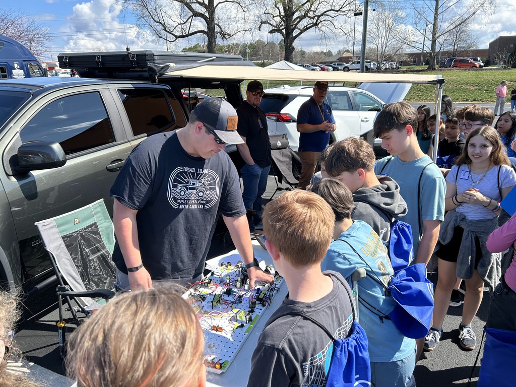 7th-grade students from all 7 Randolph County Middle Schools visited Randolph Community College to explore their course offerings. Students explored welding, automotive, photography, healthcare, and other hands-on stations during their campus tour.