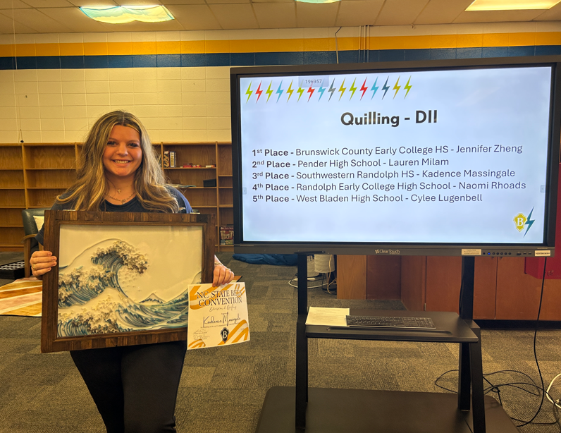 Congratulations to our Beta Club members who competed at the NC State Beta Convention in February. The following students placed top 5 in the state in their events and are eligible to compete at the National Beta Club Convention this summer in Nashville, TN. 💫⭐ Agriscience 11th Grade - 4th place - Cameron Weaver Health & PE 10th Grade - 2nd place - Skylar Ferree Health & PE 11th Grade - 5th place - Kayla Hernandez Poetry Division I - 4th place - Kyla Farmer Poetry Division II - 4th place - Zoe Shaw Psychology 10th Grade - 1st place - Kendall Hagerman Spanish 11th Grade - 2nd Place - Leslie Ciriza Diaz Drawing DI - 3rd Place - Trivett Kennedy Jewelry DI - 2nd Place - Laci Moran Pottery DI - 3rd Place - Riley Clapp Quilling DI - 4th Place - Abigail Rich Woodworking DI - 3rd Place - Kaiden Freeman Black & White Photography DII - 2nd Place - Stephany Vergara-Pulido Painting DII - 5th Place - Dani Jaeck Quilling DII - 3rd Place - Kadence Massingale Sculpture DII - 1st Place - Nanci Rodriguez-Venses DII Visual Art Best In Show - Nanci Rodriguez-Venses Onsite Painting DII - 1st Place - Dani Jaeck Premiere Performer - Jake Holloway Show Choir - 4th Place - Kolbi Bales, Giovanni Bernal-Hernandez, Caylyn Cagle, Madelyn Chhem, Evelyn Ciriza Diaz, Leslie Ciriza Diaz, Carmen Clapp, Thomas Costello, Yan Diaz, Chelsea Eudy, Keyla Gallegos, Jake Holloway, Maelee Laws, Chloe Murray, Chloe Reeder, Abigail Rich, Sophie Roach, Nanci Rodriguez-Venses, Genesis Valencia, Stephanie Vergara Pulido, Riley Whitehead, Lucy York Way to go, Cougars! 💙💛 #betaclub