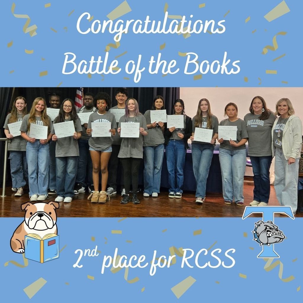 Congratulations to the High School Battle of the Books team for coming in 2nd place.