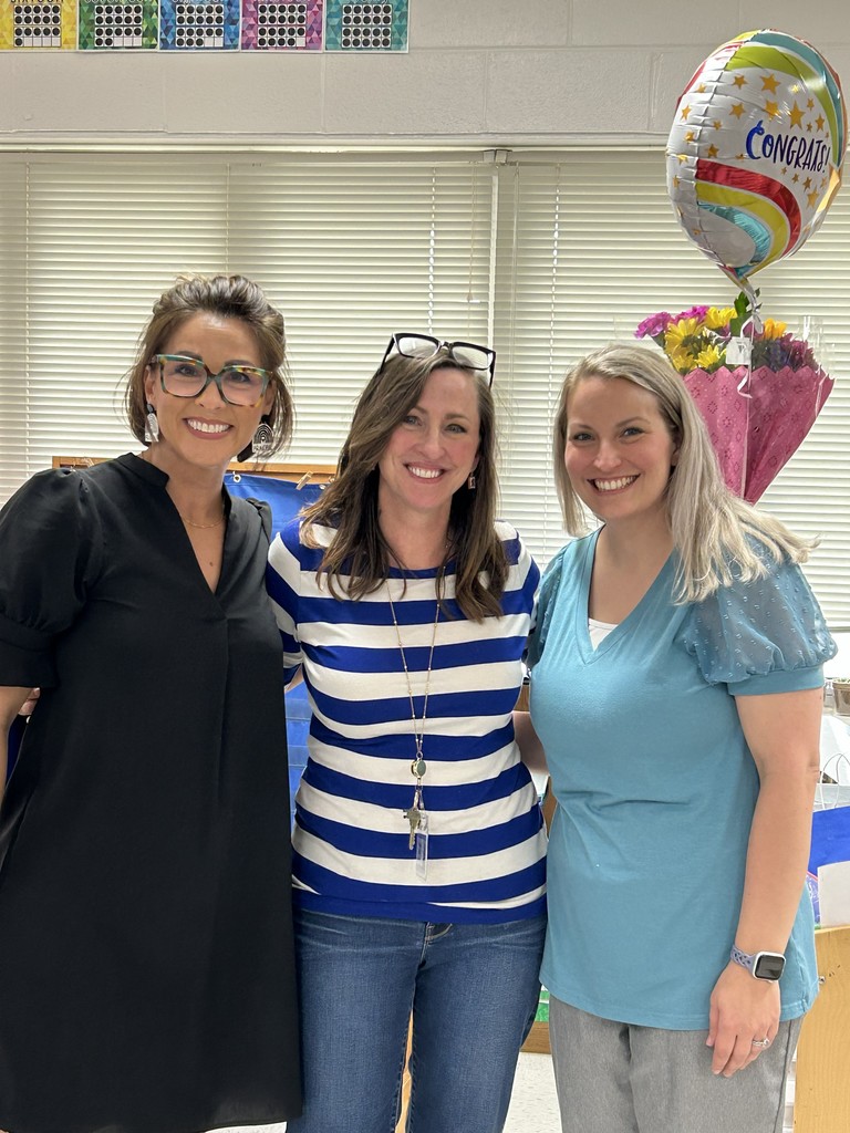Ms. Tuluri and Mrs. Stone honoring Ms. Hall with Outstanding Employee! 