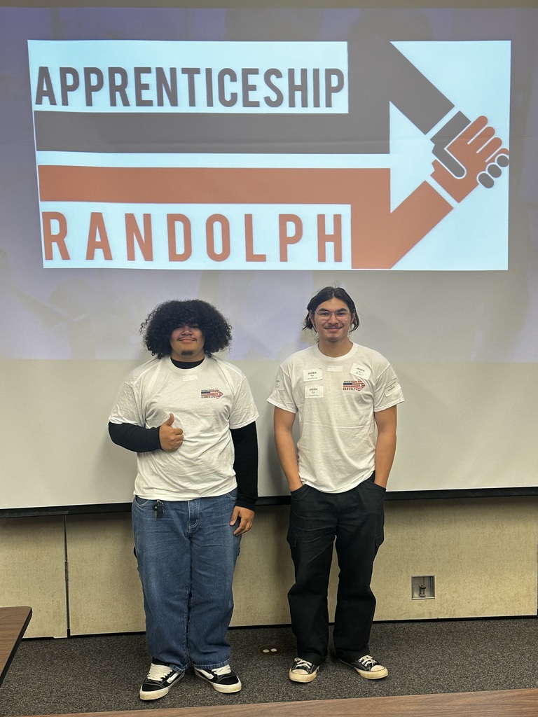 RHS’s Apprenticeship Randolph 2026 candidates — William Faucette and Jaden Ros — took part in a 3‑day hands‑on orientation with local employers at Randolph Community College, March 17–19. The students now advance to interviews and could begin pre‑apprenticeships this summer before potentially signing full apprenticeships on August 4. Learn more at www.ApprenticeshipRandolph.com.