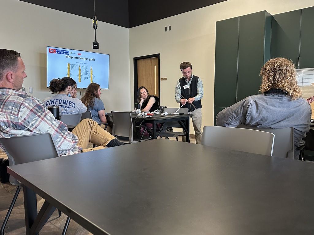 Middle and High School Agriculture Teachers participated in professional development at the new Randolph County Agricultural Center last week. In addition to learning about the new Ag center's offerings, middle school Ag teachers participated in Project Wet training. High School Agriculture teachers participated in grafting training, livestock judging, and leadership training to bring back to their classrooms. Thank you, Farm Bureau, for providing lunch for our teachers. 