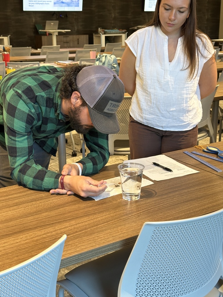 Middle and High School Agriculture Teachers participated in professional development at the new Randolph County Agricultural Center last week. In addition to learning about the new Ag center's offerings, middle school Ag teachers participated in Project Wet training. High School Agriculture teachers participated in grafting training, livestock judging, and leadership training to bring back to their classrooms. Thank you, Farm Bureau, for providing lunch for our teachers. 