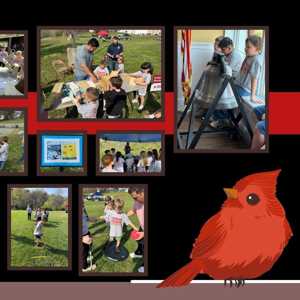 On Friday, March 27, Franklinville Elementary School partnered with the town of Franklinville for the second year in a row for Cardinal Career Day, a one-day event featuring a walking tour of the town that showcased the wide range of career opportunities available to students in the community and how they connect to the global marketplace. Students traveled with their teachers and chaperones to locations around the park and downtown Franklinville, rotating every twenty minutes to visit a total of 15 career stations. Stops included the Franklinville Fire Department, Franklinville Town Hall, Franklinville United Methodist Church fellowship hall, and Franklinville Post Office. The Randolph County Sheriff’s Department and Franklinville Fire Department helped ensure student safety throughout the day. We are grateful to the many community partners and volunteers who shared their time and career experiences, as well as to our sponsors for providing student shirts and a snack from the Franklinville Diner at no cost. After returning to school, students enjoyed lunch and completed follow-up activities to reflect on their experience.