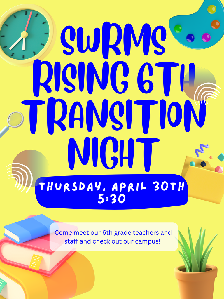 Please join us for our Rising 6th grade Transition Night! 