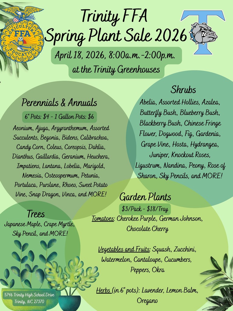 THS plant sale information