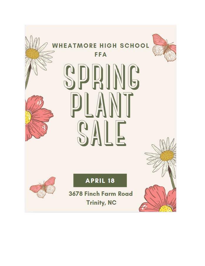 WHS Plant Sale Information