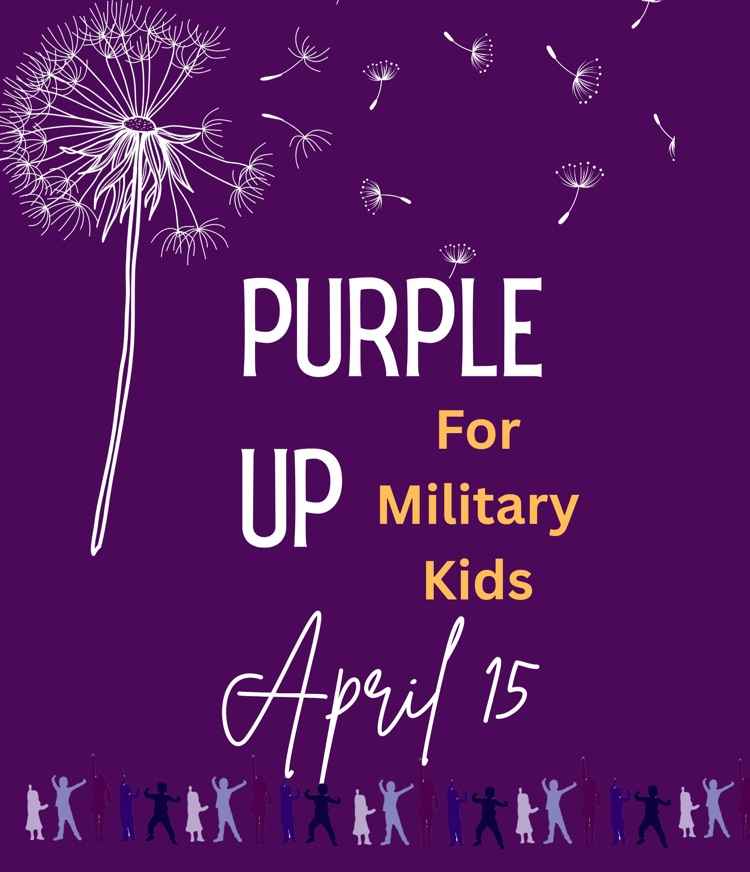 wear purple for military kids day