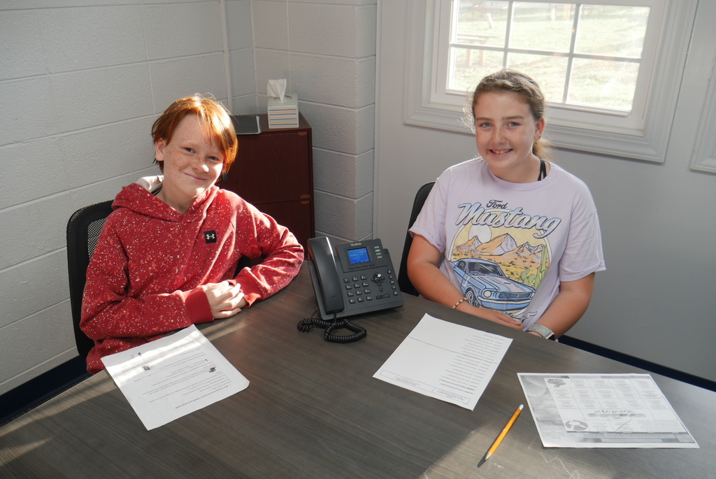 Huge "Thank You!" to our morning announcement team Brady & Paisley!