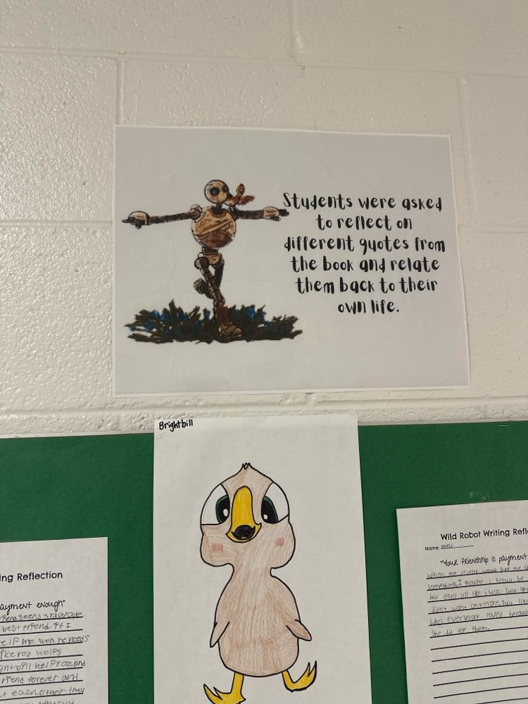 student writing samples about The Wild Robot novel