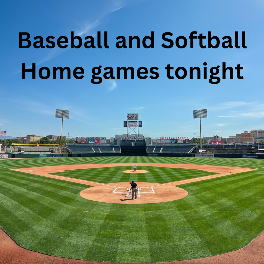 Baseball and Softball Home games this evening