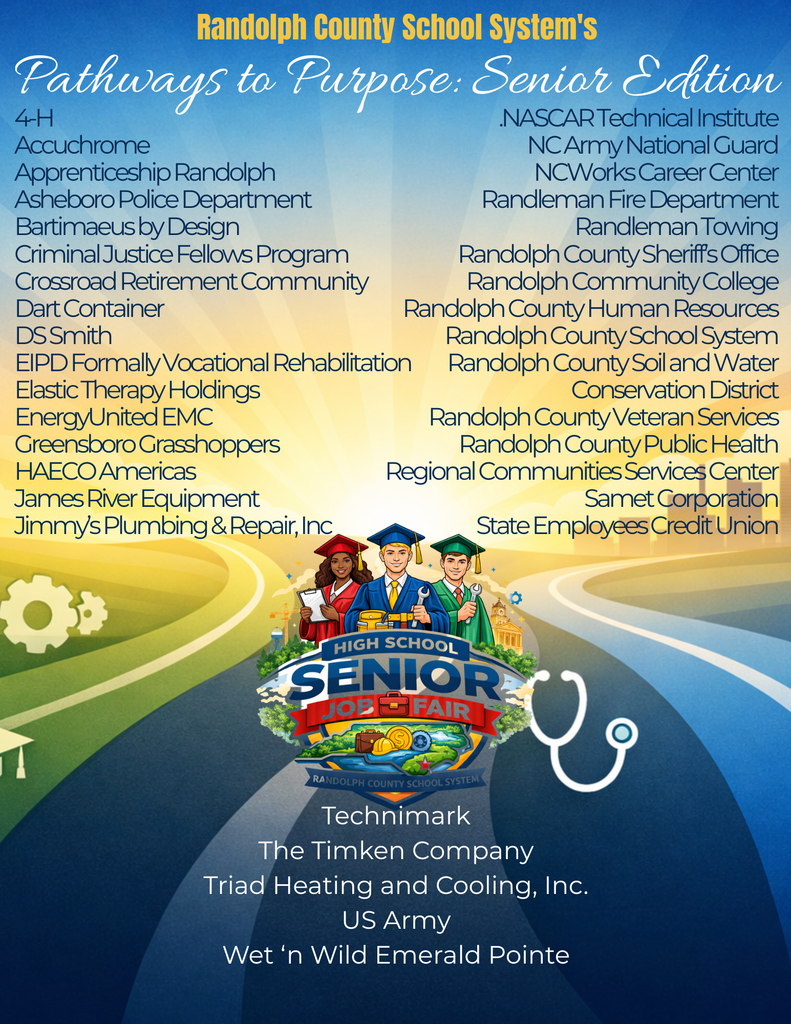 📣ATTENTION SENIORS! Need a job after graduation?! Sign up for our Job Fair! See the email from Mrs. Cutler to register and get more information.