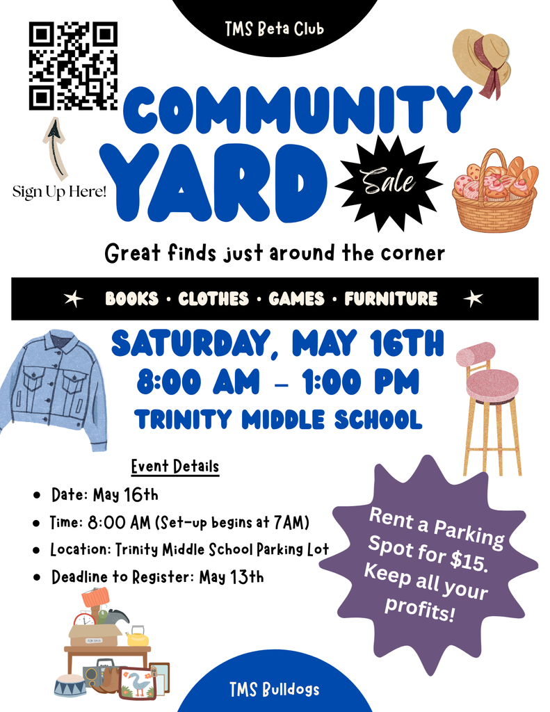 TMS Beta  Club Yard Sale