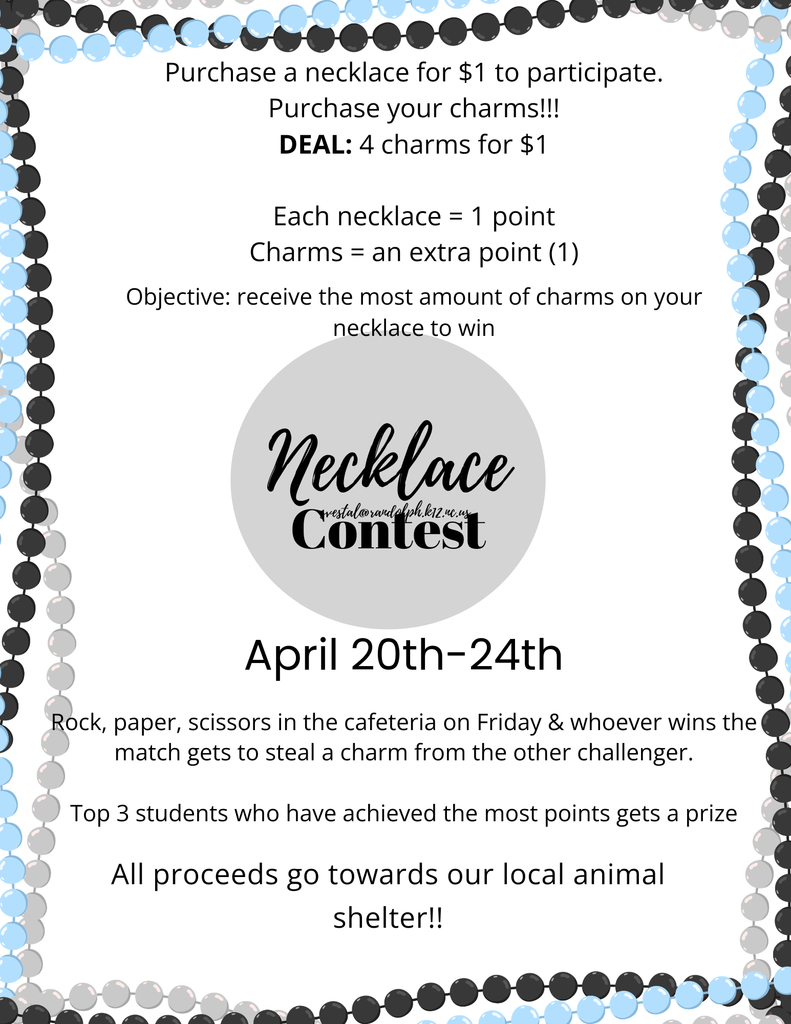 Necklace Contest Fundraiser 