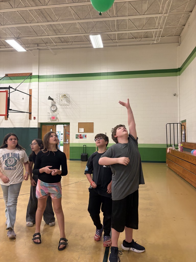 Students in PE class.