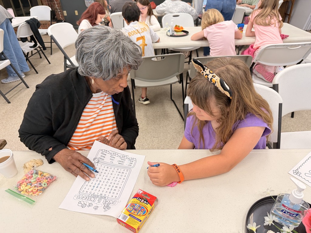 Ms. Davis' 2nd grade students went on a field trip today to the Archdale Senior Center to meet their special pen pal friends in person!  They had a wonderful time meeting their senior pen pals, doing activities, having a snack, and playing games!  Thank you Communities in Schools for sponsoring this program!