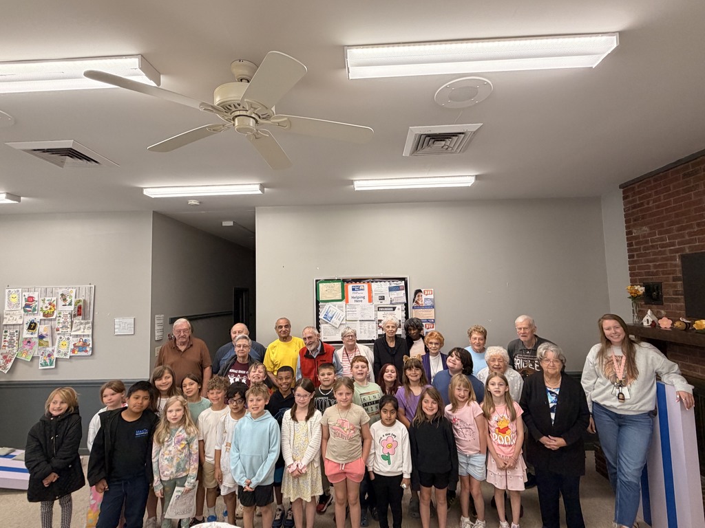 Ms. Davis' 2nd grade students went on a field trip today to the Archdale Senior Center to meet their special pen pal friends in person!  They had a wonderful time meeting their senior pen pals, doing activities, having a snack, and playing games!  Thank you Communities in Schools for sponsoring this program!