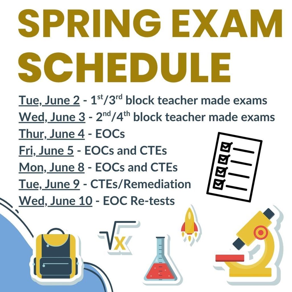 Spring Exam Schedule