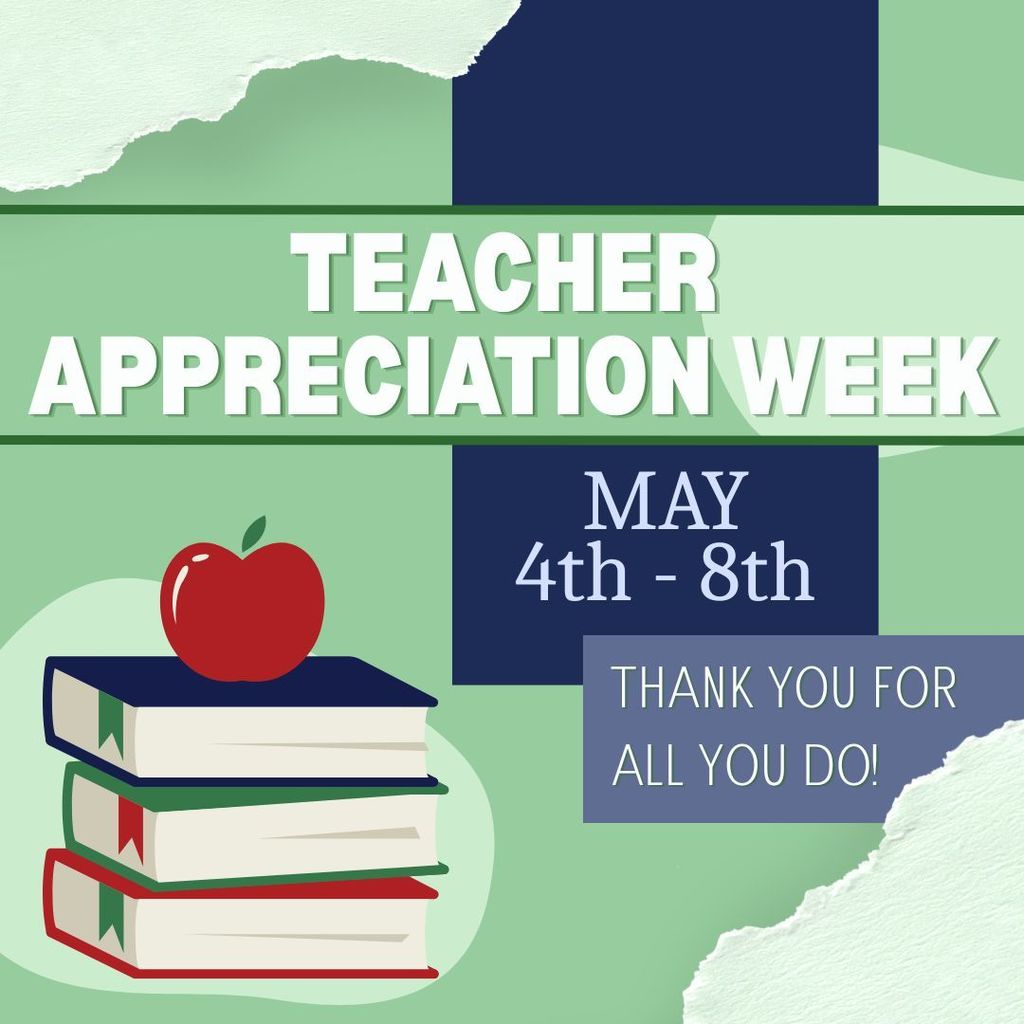 Teachers make a difference every single day—and this week, we celebrate YOU! 🍎 Thank you for your passion, dedication, and the countless ways you support and inspire students. Happy Teacher Appreciation Week (May 4–8)! #ThankATeacher