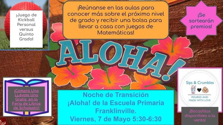 Aloha! Parent Transition Night 