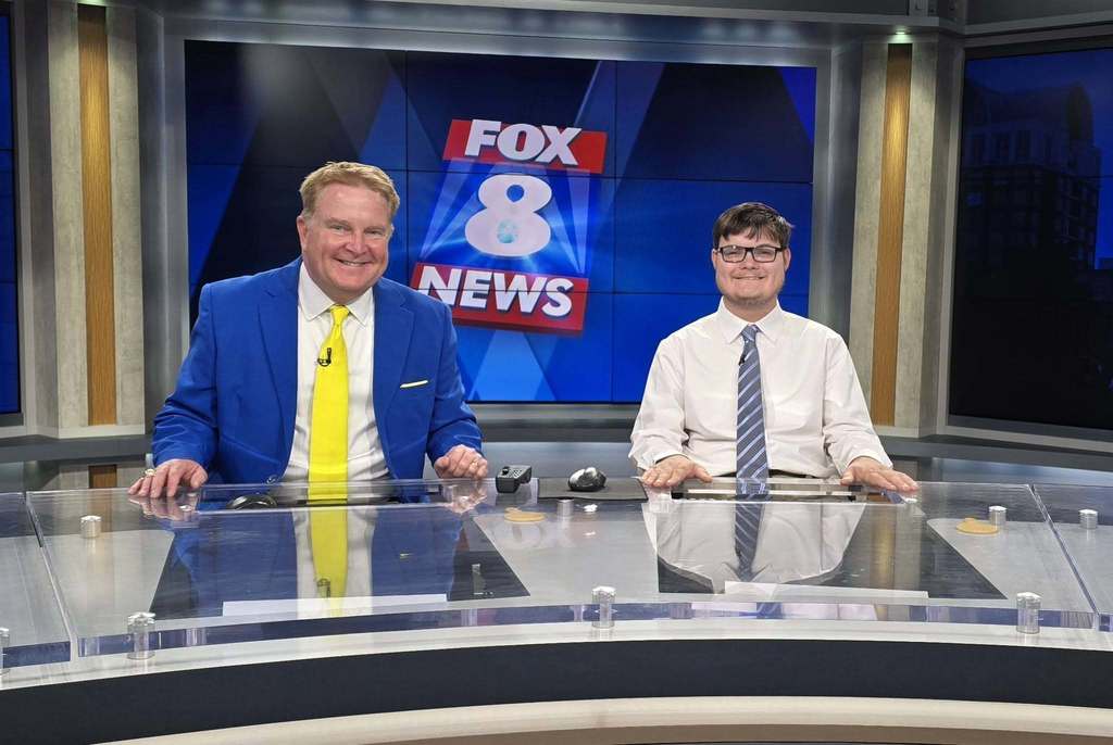 Randolph County School System is proud to recognize Southwestern Randolph High School student Alex Perdue for a special moment in the spotlight!  Yesterday, Alex was featured as the “Weather Kid” on WGHP Fox8 alongside meteorologist Van Denton. A resident of Denton, Alex is already sharing his passion by delivering local weather and news updates to his community.  In recognition of Autism Acceptance Month, an exception was made to the program’s typical age requirement—highlighting Alex’s dedication, talent, and bright future in broadcasting.  Alex represents Randolph County with pride, and we can’t wait to see where his passion for weather and news takes him next!