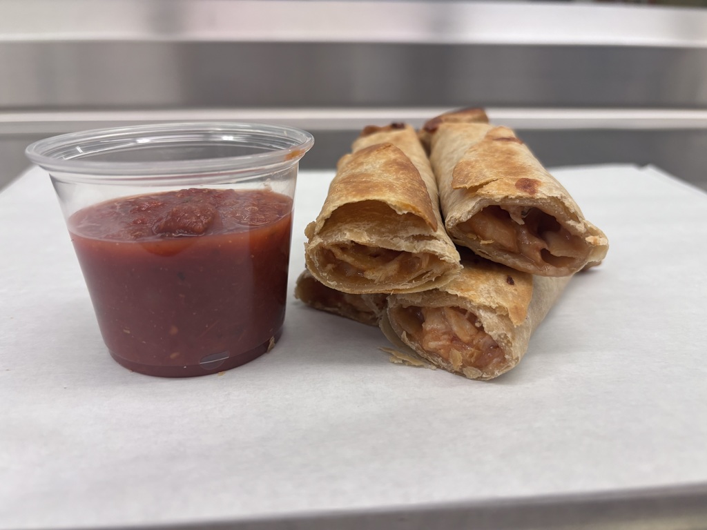 Students at SWRMS taste tested scratch made crispy chicken taquitos. The pass rate was almost 90% and it received the "Crider" seal of approval. Look for crispy chicken taquitos served with salsa, queso, street corn, pinto beans, salad, and all the fixin's on next year's menus! 