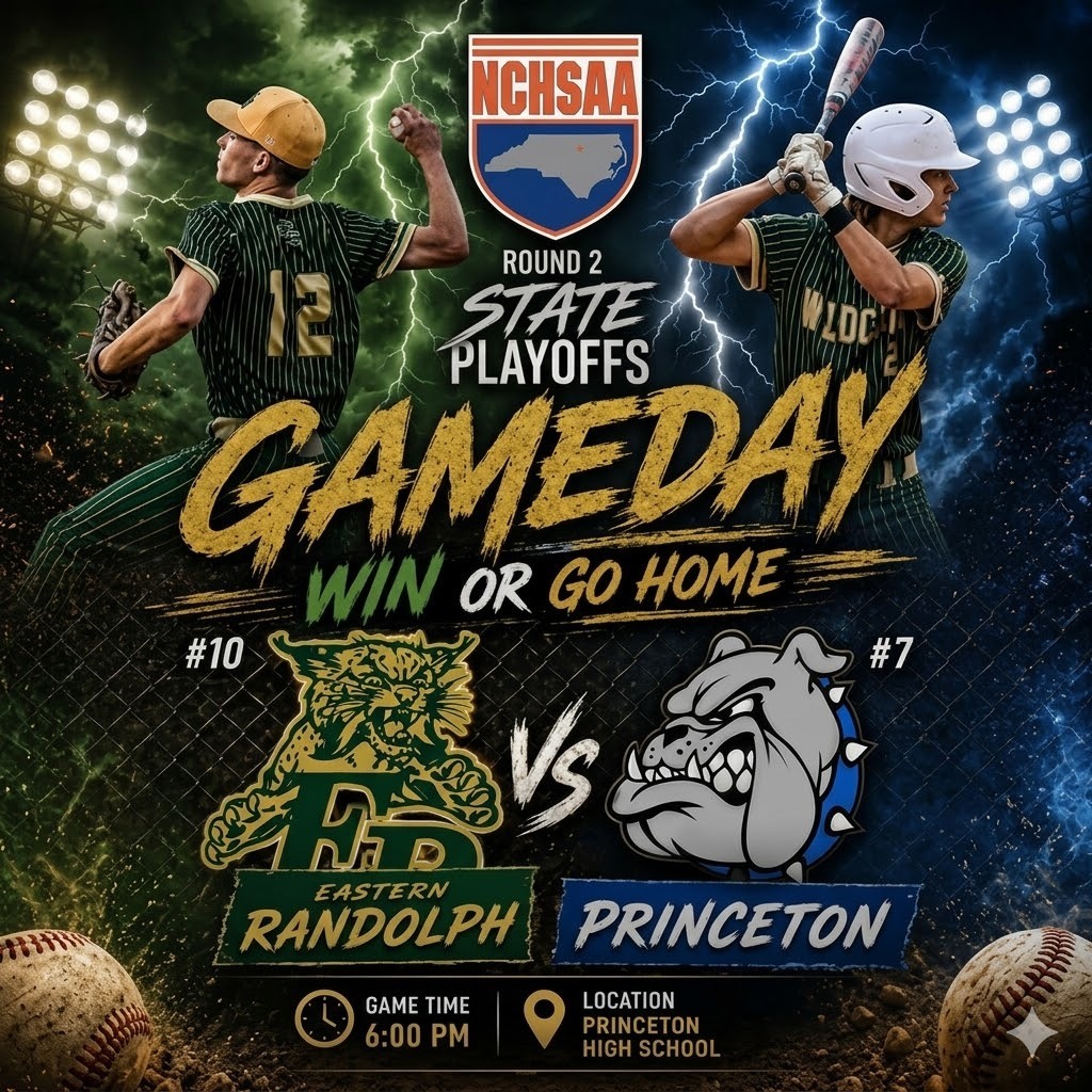 Baseball Playoffs Round 2 @ Princeton High School Game time is 6:00 p.m.