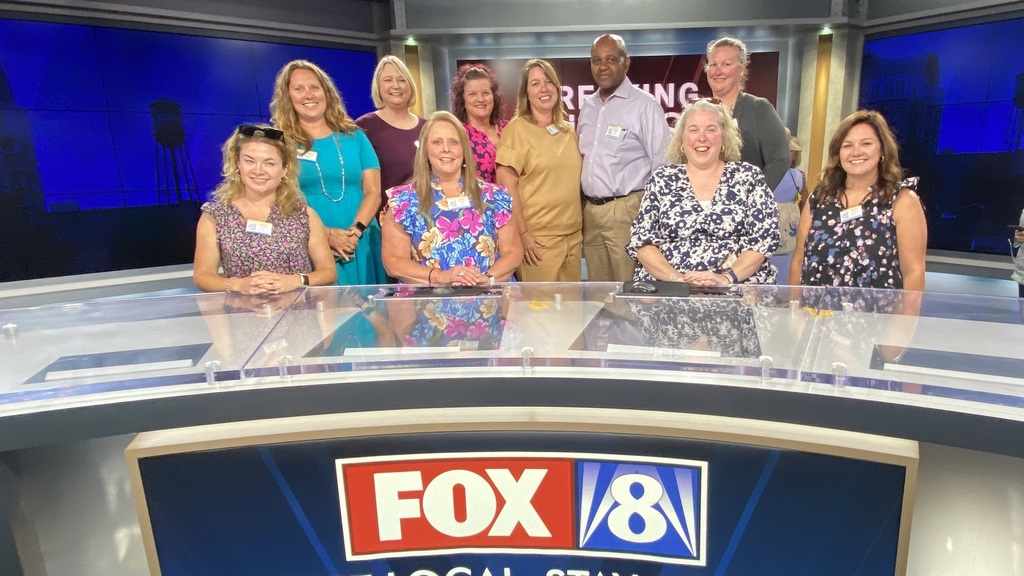 WGHP Fox 8 hosted its annual Educator of the Week luncheon today at the Fox 8 studios. This luncheon was in recognition of the contributions and achievements of those educators who were chosen as an Educator of the Week for the 2025-2026 school year. RCSS is very proud of the ten educators who were awarded this honor. Their dedication, passion, and commitment to education are truly commendable!  