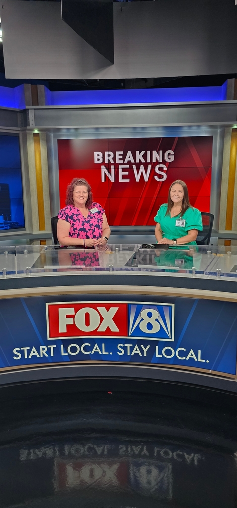 Congratulations to our amazing Teacher's Asssistant, Mrs. Hyatt, for being recognized as Educator of the Week on Fox8 News. Today, she was honored for her recognition during a luncheon at the Fox8 Studio. 

Thank you for all that you do for Level Cross. We are grateful for you, Mrs. Hyatt.