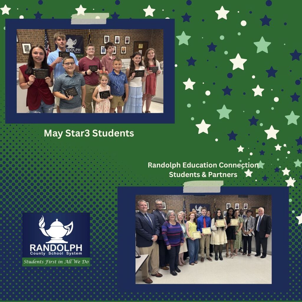 Recognized at last night’s Board of Education meeting: STAR3 Students for May -https://aptg.co/bczKDR Randolph Education Connection - https://aptg.co/sVBCLT
