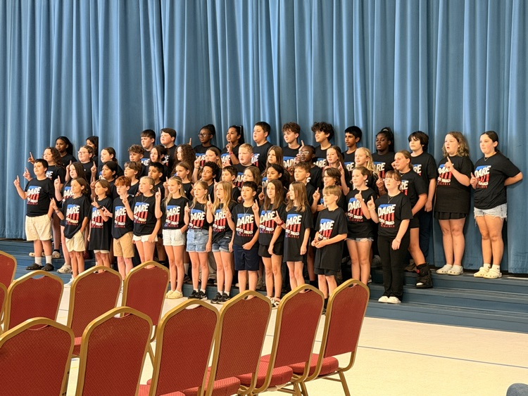 Congrats to our 5th graders on their D.A.R.E. Graduation today! We are so proud of them! 🦁 🎉