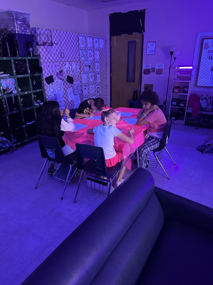 Our 4th graders are gearing up for EOG's with a GLOW day review! 💫