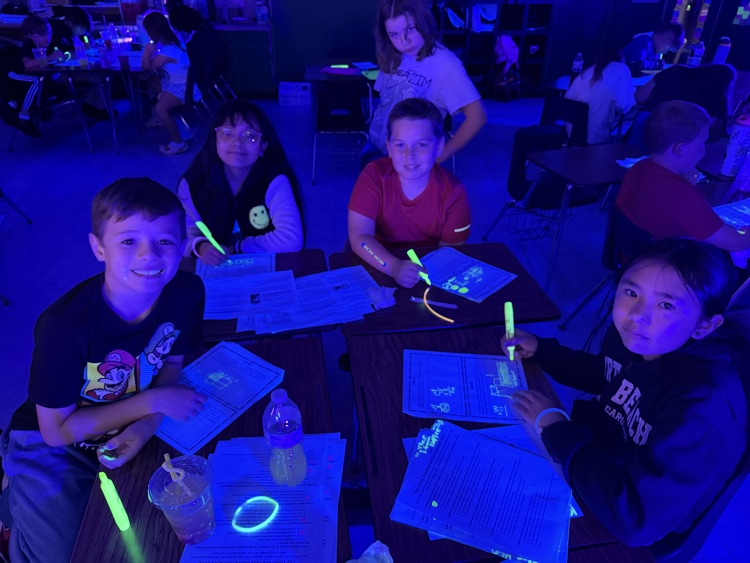 Our 4th graders are gearing up for EOG's with a GLOW day review! 💫