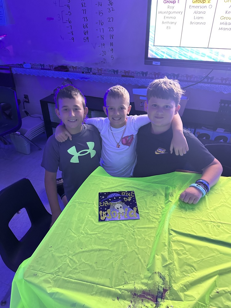 Our 4th graders are gearing up for EOG's with a GLOW day review! 💫