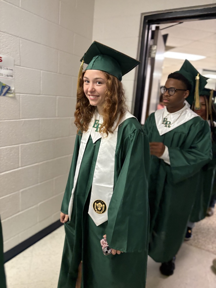 seniors in graduation regalia