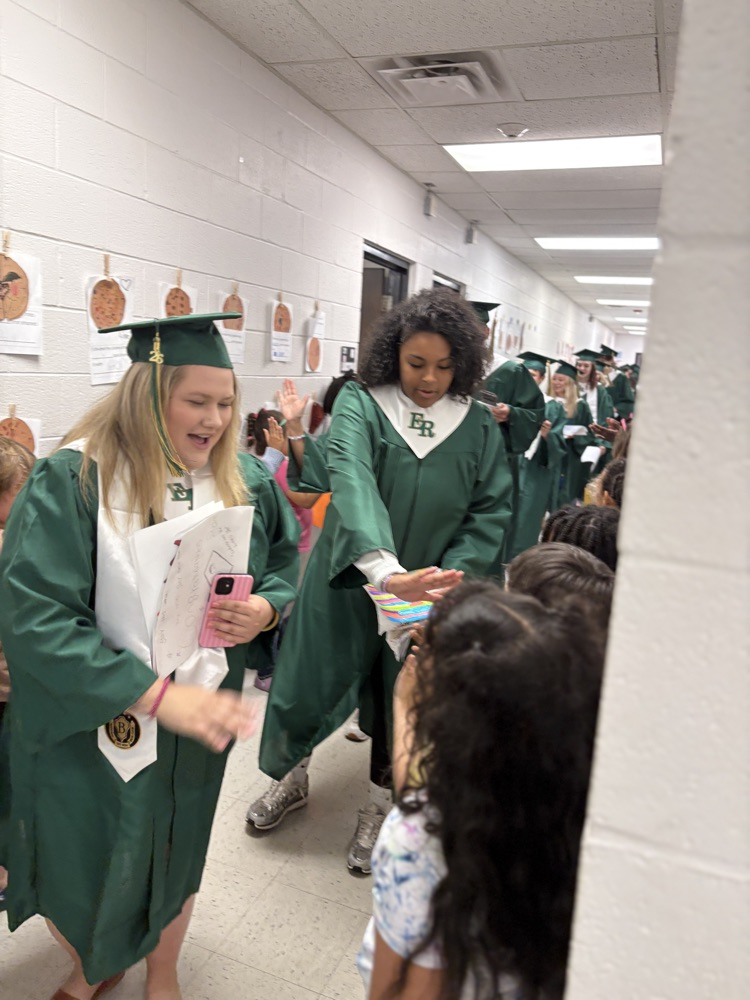 seniors in graduation regalia