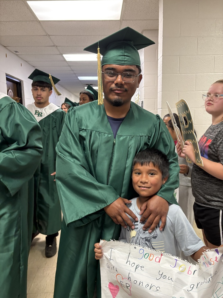 seniors in graduation regalia