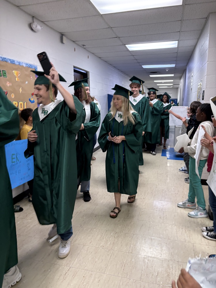 seniors in graduation regalia