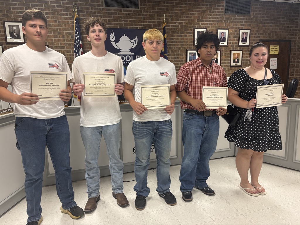 Apprenticeship Randolph Pre-Apprentice Selections