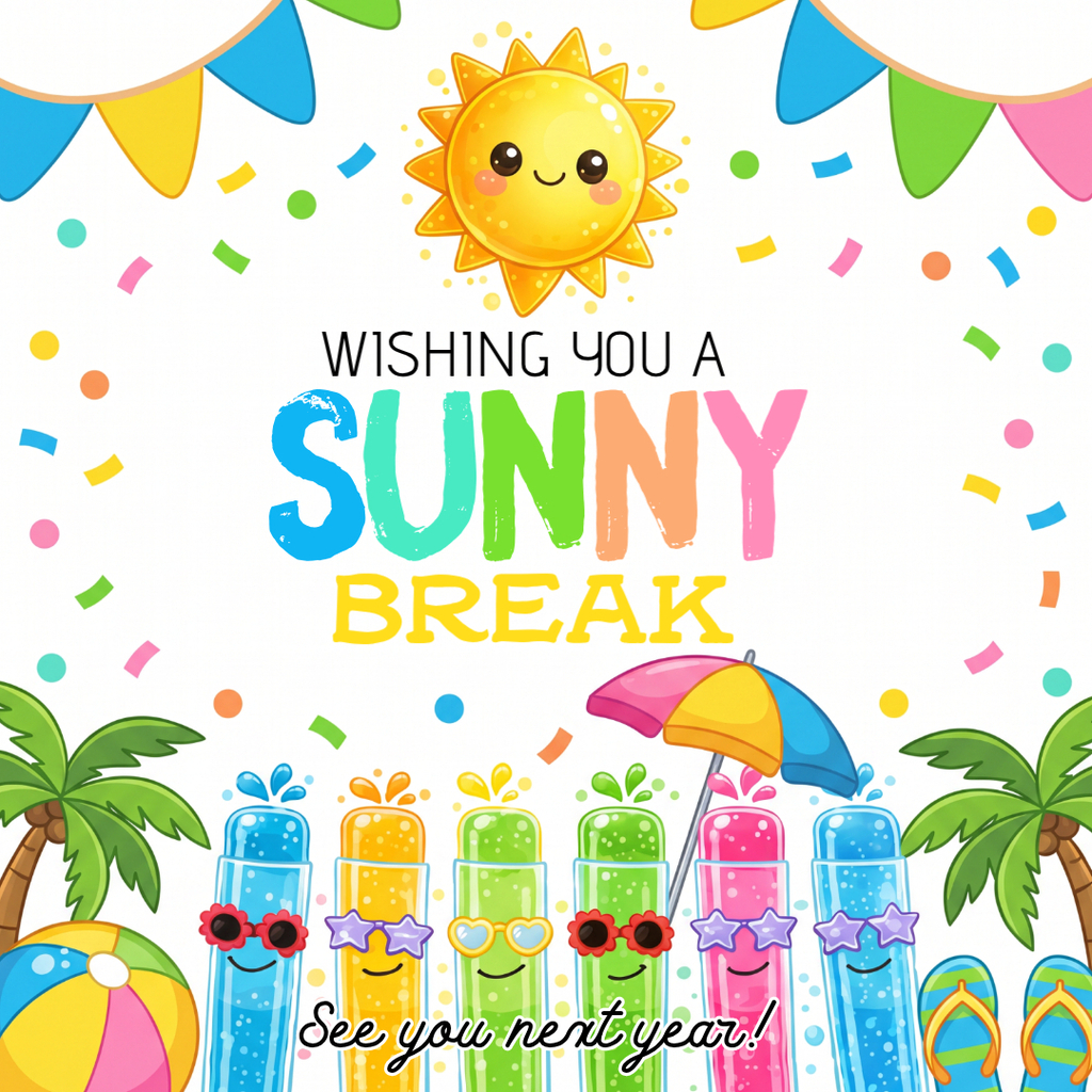 Wishing you a sunny break! See you next year!