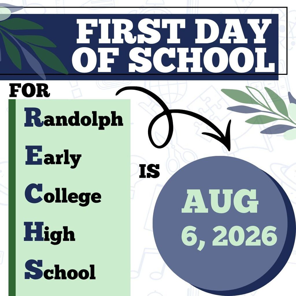 RECHS - Mark your calendar for the first day of school!